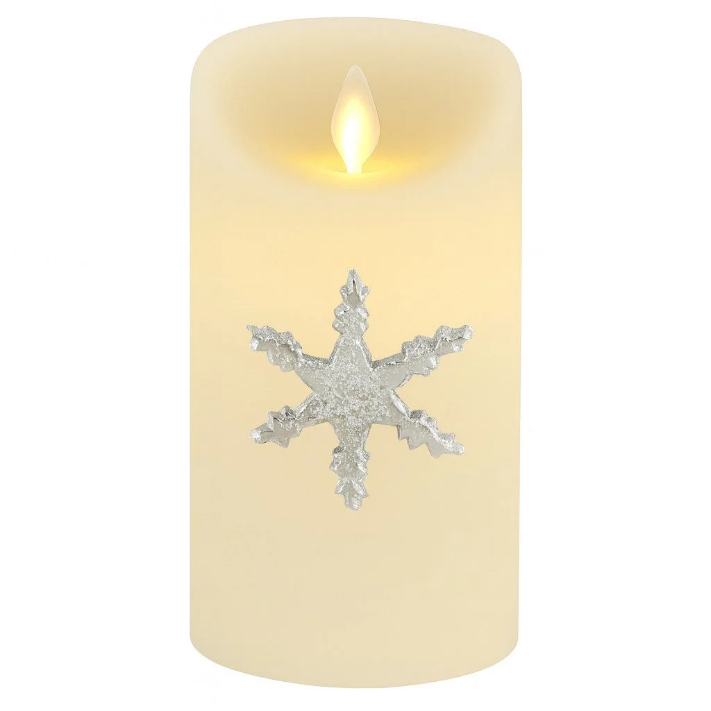 Kerzenpin „Caloge D“ – 6 cm, Silber, Handgefertigt